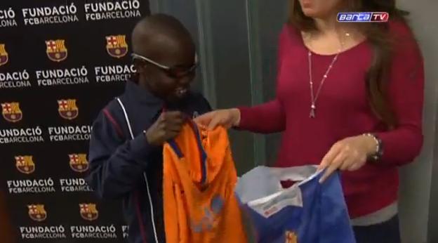 Blind Barcelona fan