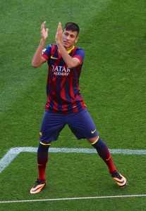 Neymar in Barcelona shirt