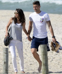 Olivier Giroud's with Girlfriend