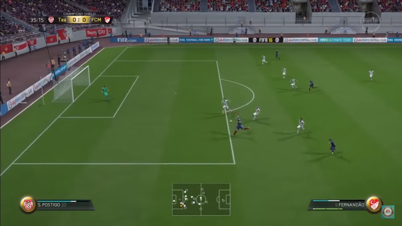 Shooting on Fifa feels way more varied and fun than on PES.
