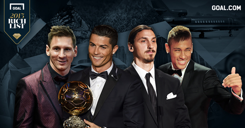 5 richest footballers in 2016